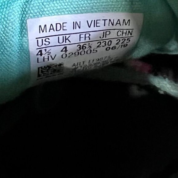 ADIDAS Collab w/ ARIZONA TEA Green Floral Womens Sz 4.5 EF9075 Shoes Sneakers - Picture 7 of 10